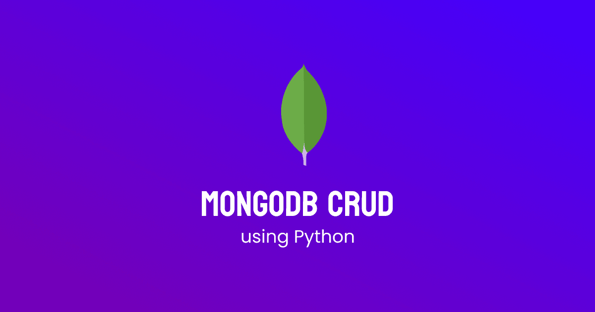 CRUD application with MongoDB and Python